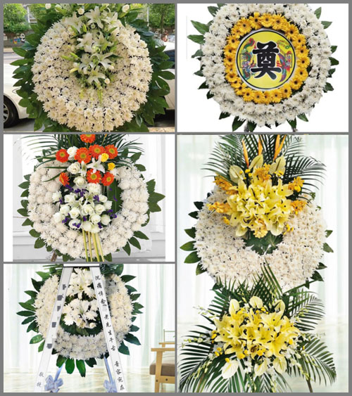 山东淄博张店区沣水镇张二村花圈速递